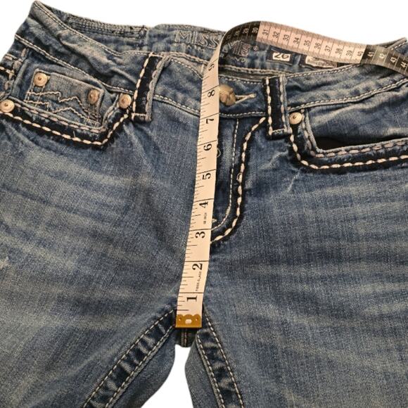 Miss Me Boyfriend Capri Cropped Pockets Stretch Women's Size‎ 26 x 25 - Picture 6 of 12